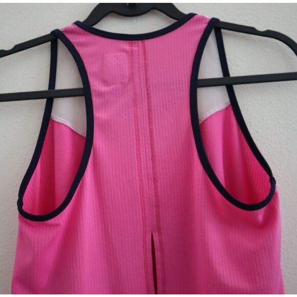 Lucky In Love Womens Sz XS Pink Fly High Tie Back Tennis Pickleball Tank Top - Picture 5 of 9